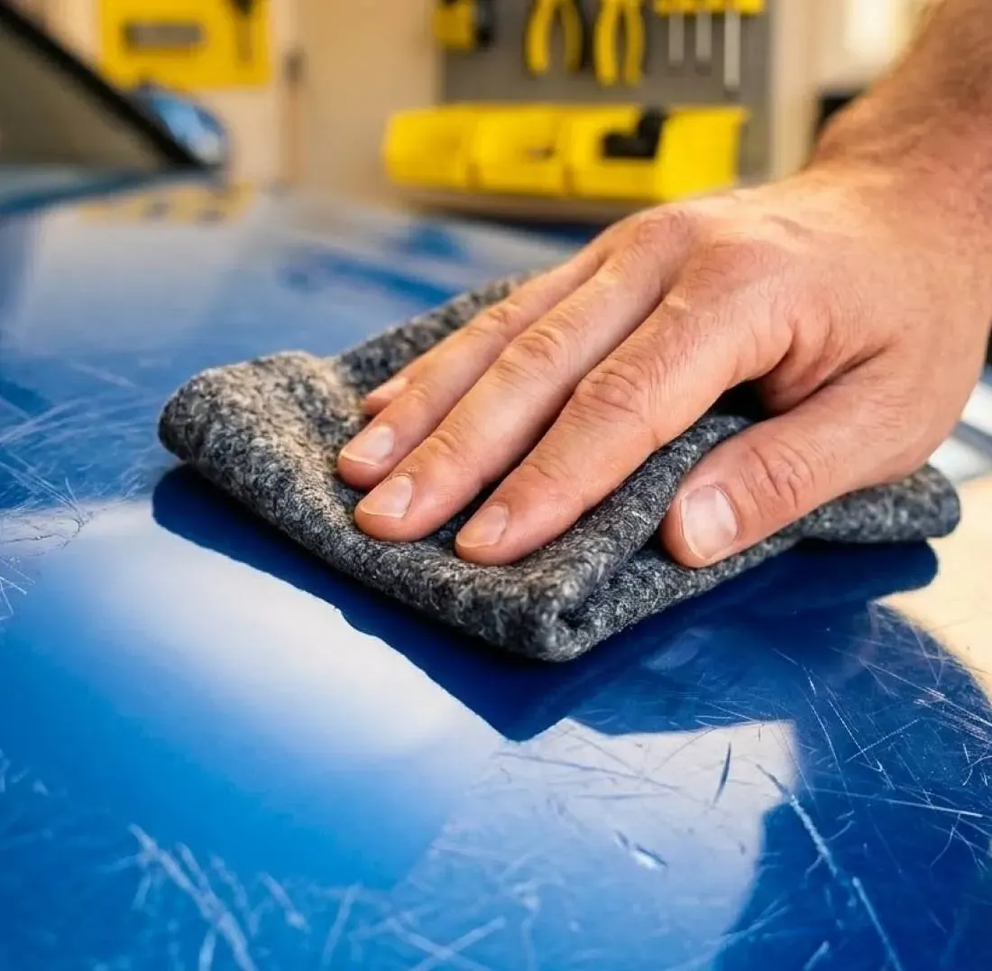 PolishNano cloth bringing back a glossy finish
